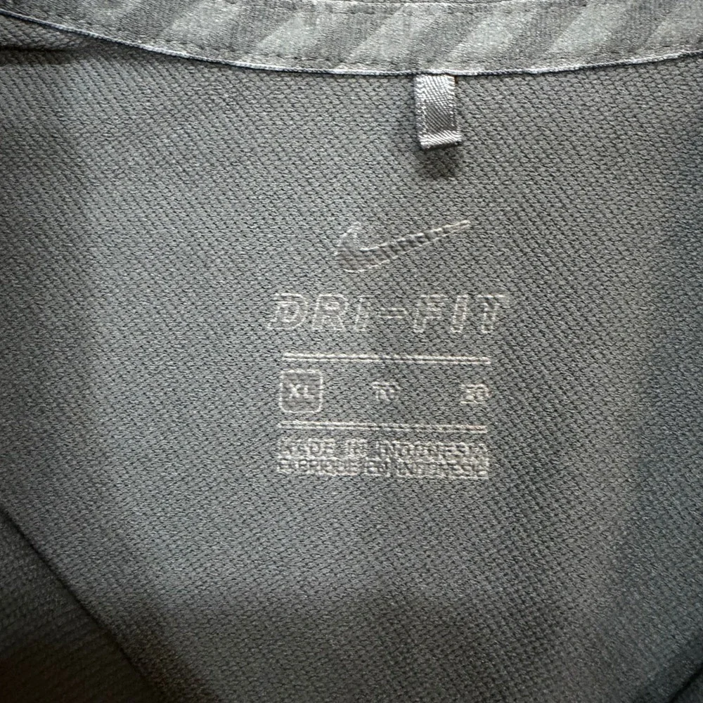 NEW Nike Womens Dri-FIT Polo Shirt Dark Gray Short Sleeve Golf Top XL ws